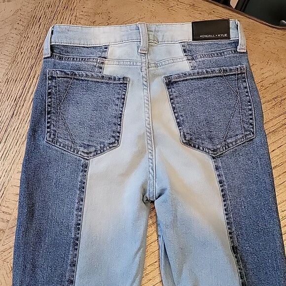 Kendall + Kylie size 26 two toned babe skinny jeans NWOT - Picture 9 of 12